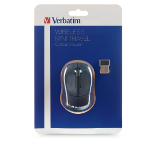 Verbatim Wireless Mini Travel Mouse (Graph) 6 ea