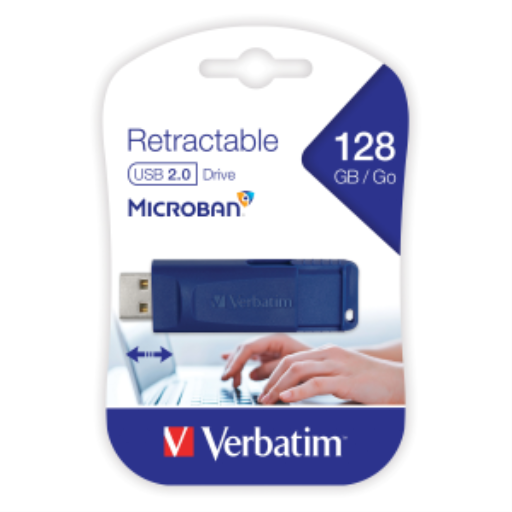 Verbatim 128GB USB Blue Retract