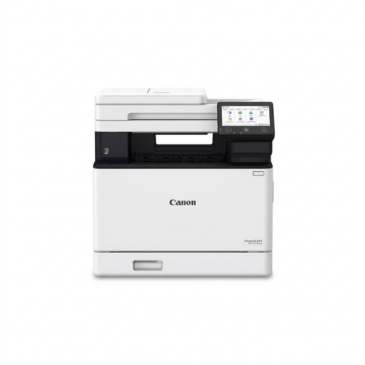 High-resolution hero shot of the white Canon imageCLASS MF751Cdw II, showing all details against white.