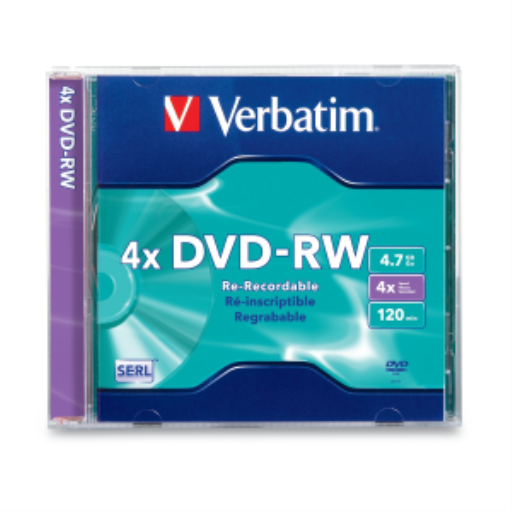 Verbatim DVD-RW 4.7G 4X VRB 1SC SERL-OPP