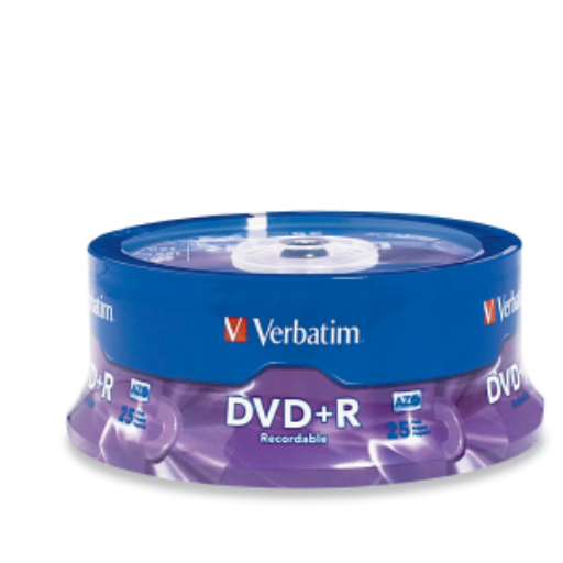 Verbatim DVD+R 4.7G 16X VRB AZO 25PK SP